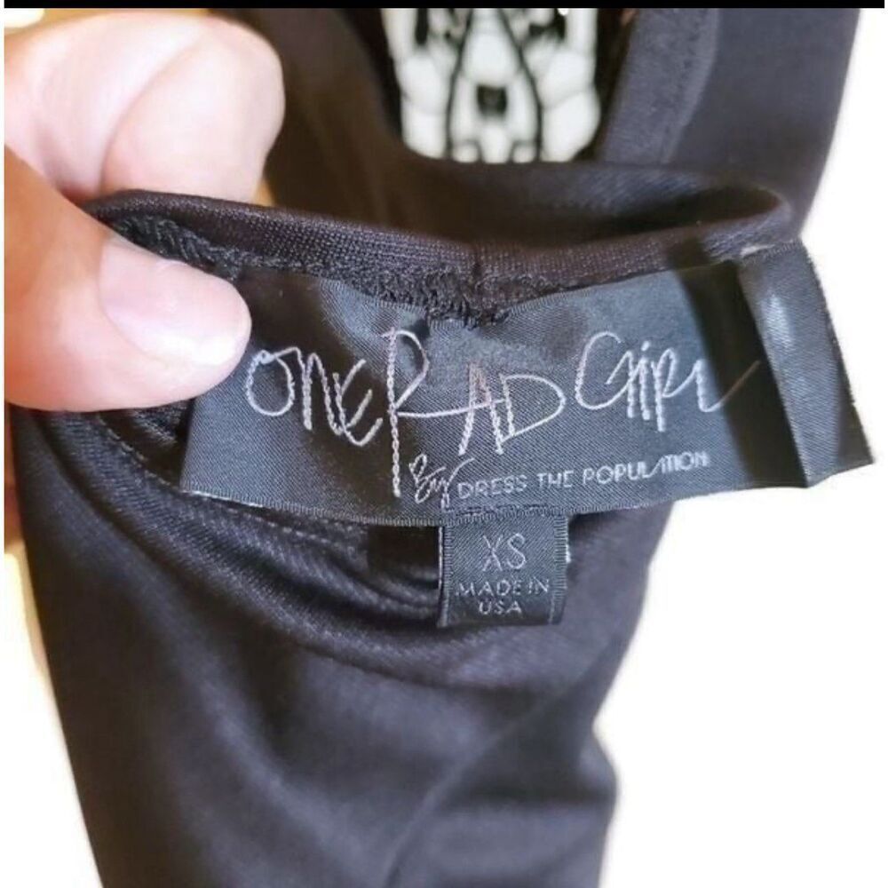 Dress The Population One Rad Girl Mini Dress In Black Size XS - Picture 6 of 8